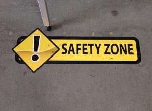 Safety Zone Floor Vinyl Graphics