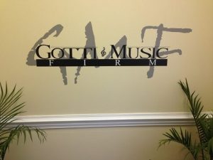 Gotti Music Cut Vinyl Lobby Logo Sign