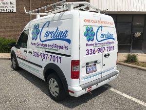 Greensboro Commercial Vehicle Wraps CarolinaHomeServiceVan client 300x225